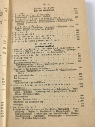 "Der Dienstunterricht im Heere, Ausgabe für den Nachrichtensoldaten" Jahrgang 1938-1939, 381 Seiten, DIN A5, guter Zustand