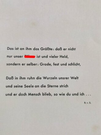 Heinrich Hoffmann "Hitler wie ihn keiner kennt", 100 Bild Dokumente aus dem Leben des Führers, 1935, 96 Seiten, über DIN A5, Umschlag defekt