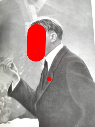 Heinrich Hoffmann "Hitler wie ihn keiner kennt", 100 Bild Dokumente aus dem Leben des Führers, 1935, 96 Seiten, über DIN A5, Umschlag defekt