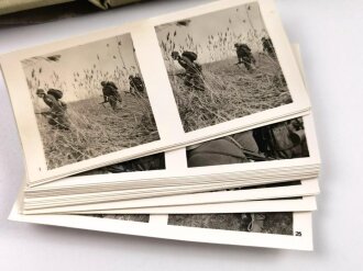 Raumbildalbum "Der Kampf im Westen" komplett mit allen Bildern und der Brille. Im  seltenen Schutzumschlag
