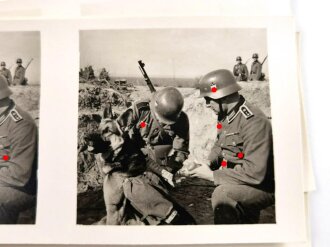 Raumbildalbum "Der Kampf im Westen" komplett mit allen Bildern und der Brille. Im  seltenen Schutzumschlag