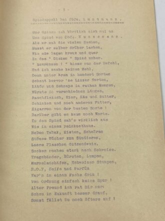 "Kompanie - Zeitung Weihnachts-Feier 1941" - 5. Komp. Nachr. Ers. Abt. 25, 14 Seiten, DIN A4