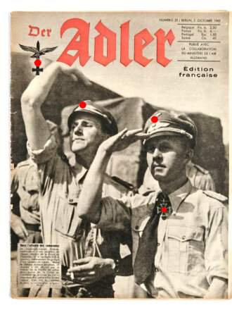 Der Adler, Edition francaise "Dans lattente des camarades", Heft Nr. 20,  5. Oktober 1943