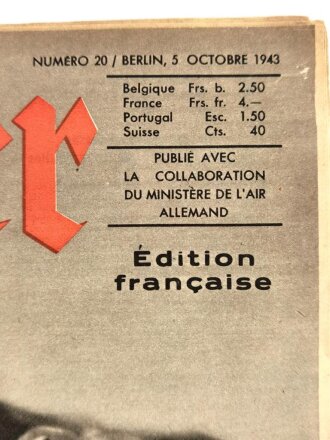 Der Adler, Edition francaise "Dans lattente des camarades", Heft Nr. 20,  5. Oktober 1943