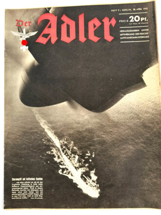 Der Adler "Sturzangriff auf britischen Frachter", Heft Nr. 9, 28. April 1942