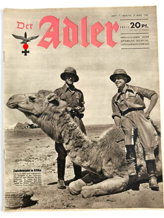 Der Adler "Zwischenspiel in Afrika", Heft Nr. 7, 31. März 1942