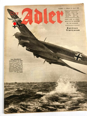 Der Adler, Edition francaise "Les Condors controlent la mer", Heft Nr. 17, 25. August 1942