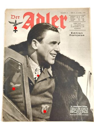 Der Adler, Edition francaise "Le commandant Philipp", Heft Nr. 8, 20. April 1943