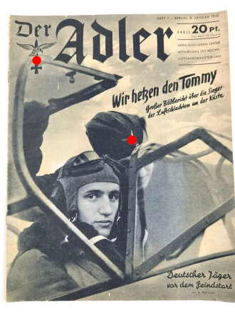 Der Adler "Wir hetzten den Tommy", Heft Nr. 1, 9. Januar 1940