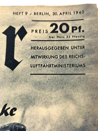 Der Adler "Vorstoß in Englands Flanke", Heft Nr. 9, 30. April 1940