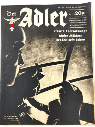 Der Adler "Major Mölders erzählt sein Leben", Heft Nr. 22, 29. Oktober 1943