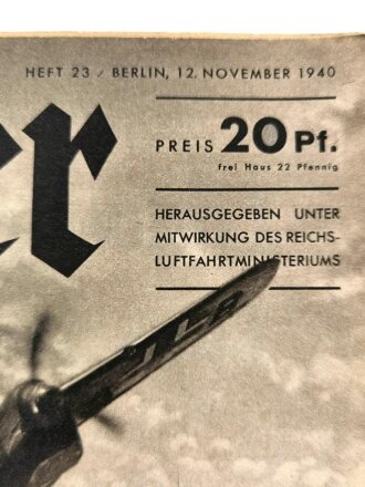 Der Adler "Grosskampf gegen England", Heft Nr. 23, 12. November 1940