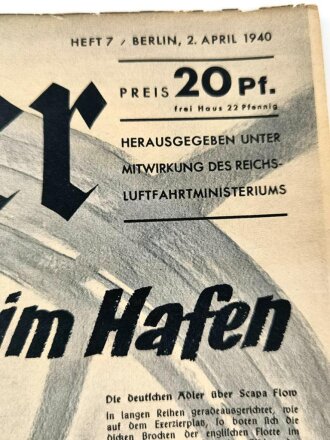 Der Adler "Alarm im Hafen", Heft Nr. 7, 2. April 1940