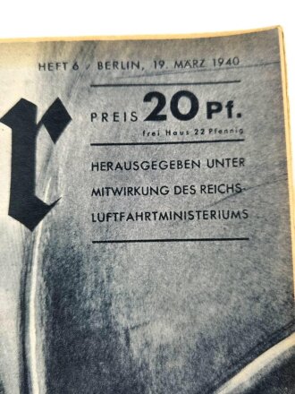 Der Adler "Todesflug ins Scheinwerferlicht", Heft Nr. 6, 19. März 1940