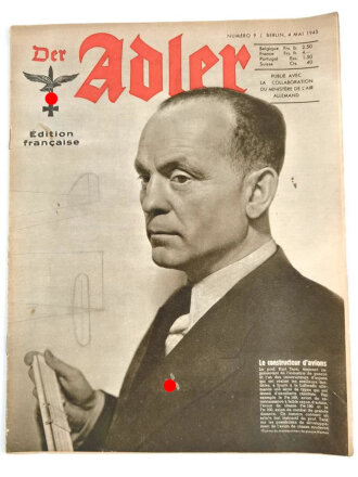 Der Adler, Edition francaise "Le constructeur davions", Heft Nr. 9, 4. Mai 1943