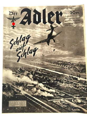 Der Adler "Schlag auf Schlag", Heft Nr. 19, 17. September 1940