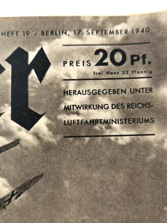 Der Adler "Schlag auf Schlag", Heft Nr. 19, 17. September 1940