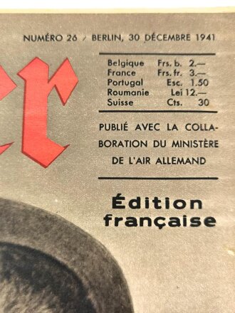 Der Adler, Edition francaise "Echappes aux Sovietiques", Heft Nr. 26, 30. Dezember 1941