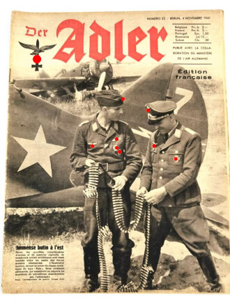 Der Adler, Edition francaise "Immense butin a lest", Heft Nr. 22, 4. November 1941