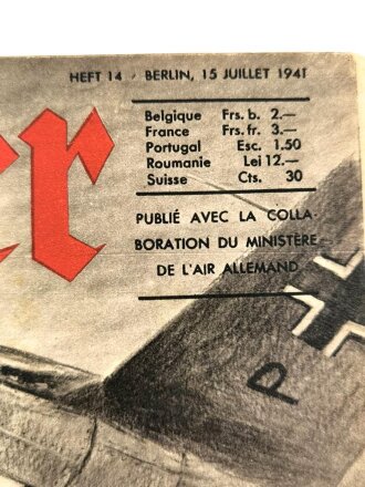 Der Adler, Edition francaise "Front contie les Soviets", Heft Nr. 14, 15. Juli 1941