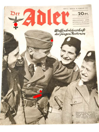 Der Adler "Waffenbrüderschaft der jungen Nationen", Heft Nr. 4, 18. Februar 1941