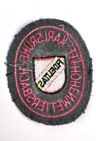Ärmelabzeichen, Freiwillige Feuerwehr Karlsruhe, Abteilung Hohenwettersbach