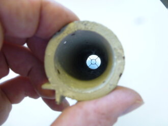 Visier zum Aufschieben auf Handscheinwerfer 25kg Wehrmacht, guter Bodenfund, �berlackiert, seltenes St�ck