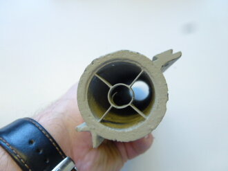 Visier zum Aufschieben auf Handscheinwerfer 25kg Wehrmacht, guter Bodenfund, �berlackiert, seltenes St�ck