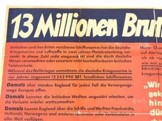 Die Parole der Woche Wandzeitung "13 Millionen...