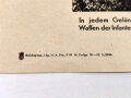 Reichspropaganda Plakat "So kämpft die Infanterie! 14. Folge 10-22. 5.1943, gebraucht und gefaltet, Maße: 56x40 cm