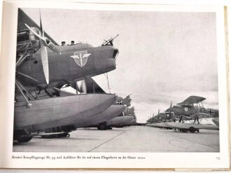 "Ernst Heinkel - Meine Flugzeuge im Grossdeutschen Freiheitskampf", 64 Seiten, DIN A4, gebraucht mit Widmung datiert 1943, Umschlag defekt