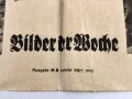 Bilder der Woche "Unteroffizier im Heer - Vorkämpfer und Führer!" Ausgabe H 6 vom März 1943, gebraucht und gefaltet, 102 x 60
