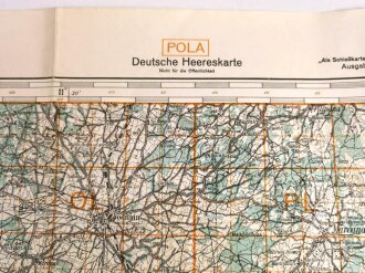 Deutsche Heereskarte 1943 "Pola" Kroatien