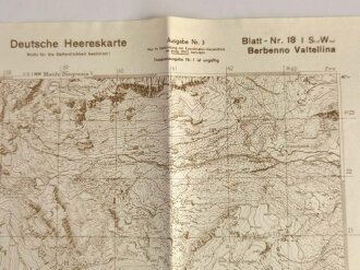 Deutsche Heereskarte 1935 "Berbenno Valtellina"...