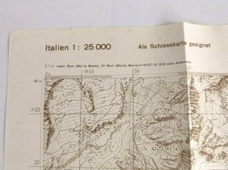Deutsche Heereskarte 1935 "Berbenno Valtellina" Italien