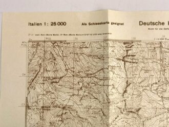 Deutsche Heereskarte 1934 "Branzi" Italien
