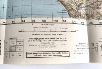 Deutsche Heereskarte 1929 "Colle Piccolo Moncenisio" Italien