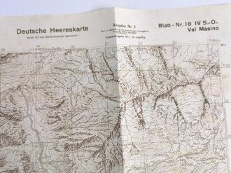 Deutsche Heereskarte 1935 "Val Masino" Italien