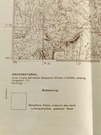 Deutsche Heereskarte 1935 "Morbegno" Italien