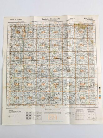 Deutsche Heereskarte 1944 "Trviglio" Italien