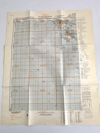 Deutsche Heereskarte 1943 "Ostrvo Tovaric"...