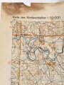 Deutsche Heereskarte 1943 "Stip" Nordmazedonien