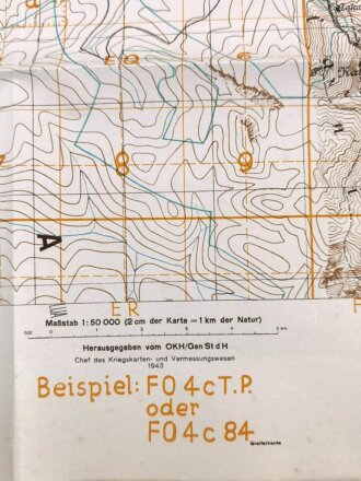 Deutsche Heereskarte 1943 "Jablanica" Bosnien und Herzegowina