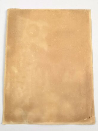 Gedenkblatt des Reichsarbeitsdienstes. Maße 32,5 x 43cm. Vermutzt, die Kanten beschädigt