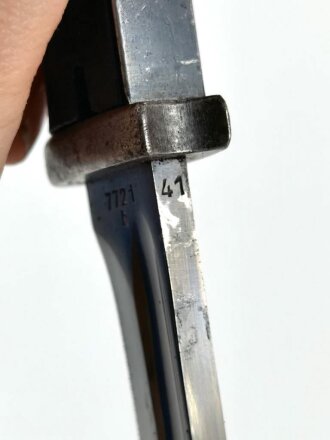 Seitengewehr M84/98 für K98 der Wehrmach, getragenes, nummerngleiches Stück von i41