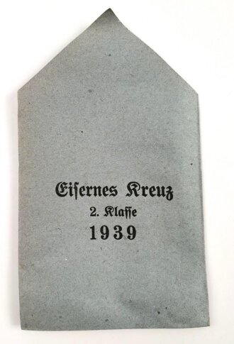 Tüte für ein Eisernes Kreuz 2.Klasse 1939. Es...