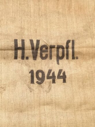 Grosser Sack für Heeres Verpflegung datiert 1944. Gebraucht, gut