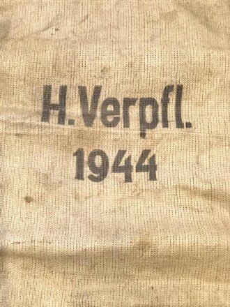 Grosser Sack für Heeres Verpflegung datiert 1944. Gebraucht