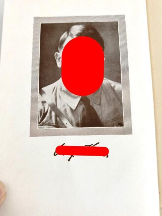 Adolf Hitler " Mein Kampf" blaue Volksausgabe von 1935. Gebraucht, gut