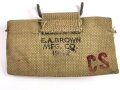 U.S. WWII Bandage pouch. Khaki, dated 1942, used